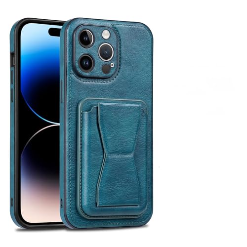 Étui de téléphone en cuir iPhone 8 Plus LVTFCO housse protection vert