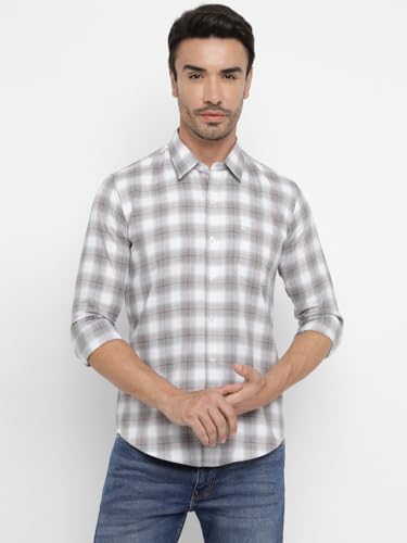 Image of Allen Cooper Checks Shirts for Men - 100% Cotton Comfort Fit Casual and Formal Shirt - Breathable, Soft, Classic Style (Multiple Colors)