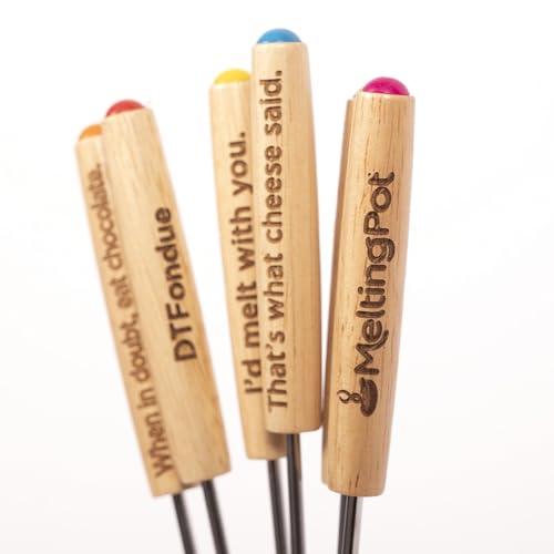 image for The Melting Pot Melting Pot Clever & Cheesy Fondue Forks, Stainless St