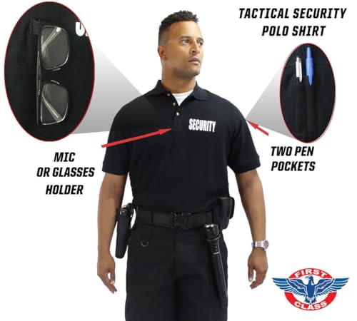 First Class Poly Cotton Tactical Polo Shirts - Security Guard Officer Shirt3