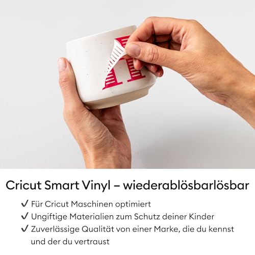 Cricut Smart Vinyl, abnehmbar, 33 x 91 cm, 1 Bogen (schwarz)