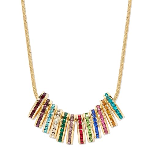 EVE'S ADDICTION Custom 4 Birthstone Charm Stackable Necklace in Gold, 18" chain - Mother's Necklace - Birthstone Jewelry - Mother's Day Gift - Gifts for Mom4