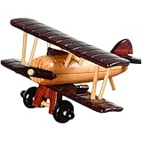 Decoración multipropósito: no solo un juguete, este avión de madera también se puede usar como decoración para varios espacios..Es perfecto para habitaciones, salas de estar, oficinas o cualquier lugar donde desee agregar un toque de encanto antiguo.