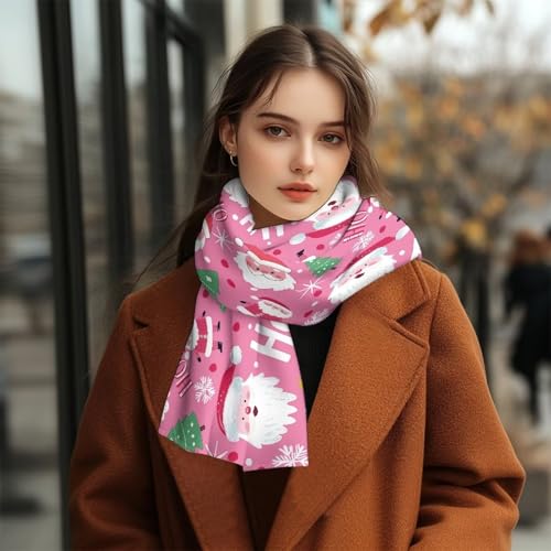 Christmas Women'S Accessories Winter Fluffy Scarf For Women Cold Weather Soft Scarf Holiday Loop Wrap Christmas Gift4