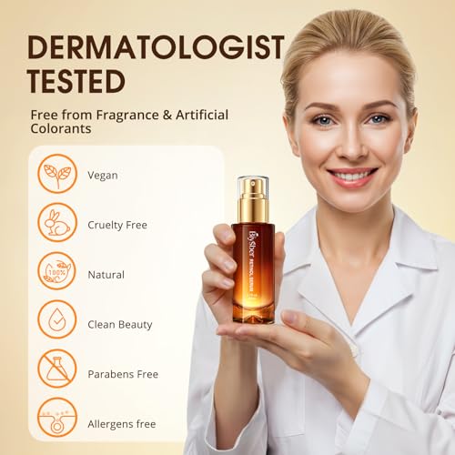 Retinol Collagen Serum for Face: Anti Aging & Anti Wrinkle Repair Peptide Serum with Boost Hydration Formula - Day/Night Facial Firming Neck Plump Skin Care for Women/Men(1.70 Fl Oz) - Image 5