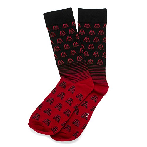 Cufflinks Inc. Darth Vader Red Ombre Socks, One size fits most (up to men's size 12), Officially Licensed…2