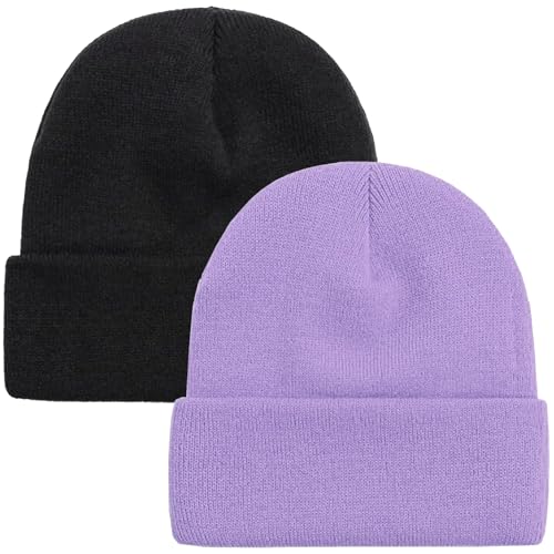 Image of Rosoz Beanie for Men Women Cuffed Knit Hat Winter Beanies Skull Cap Unisex
