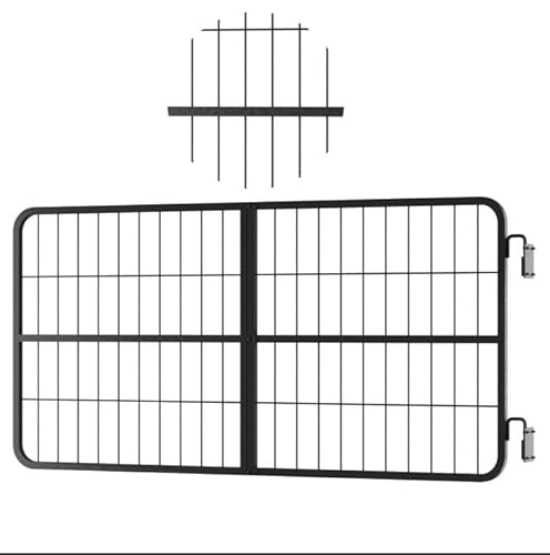 Heavy Duty Steel Stall, Tool-Free Full-Sized Stall Gate for Horse Comfortable, Straight & Yoke Style Options, Bidirectional Opening Horse Stall Fits Standard Barn Doorways,