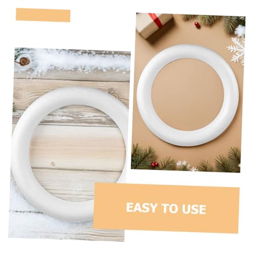 Couronnes de Noël DIY avec ces cercles mousse légers STOBAZA pour loisirs créatifs