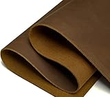 Dark Brown Genuine Leather Square 1.8-2.0mm Thick Cowhide Hobby Horse Leather Hide Crafts Tooling Sewing Hobby Workshop Handmade Craft Supplies (12"x12")