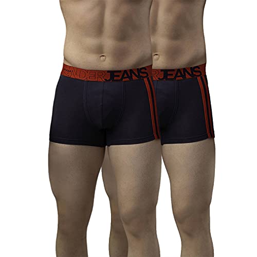 Image of Underjeans Men Cotton Blend Trunk - Pack of 2