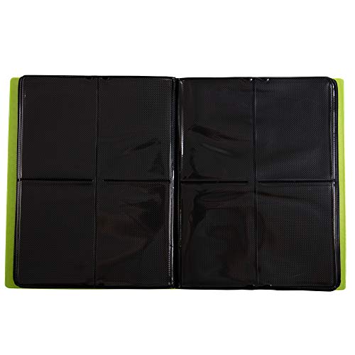 Monster 4 Pocket Trading Card Album- 20 Side Loading, Theft Deterrent, Padded Pages For Extra Protection-Deluxe Binder Holds 160 Yugioh, Mtg, Magic The Gathering, Pokémon & Sport Cards-Holofoil Yellow #TOP5