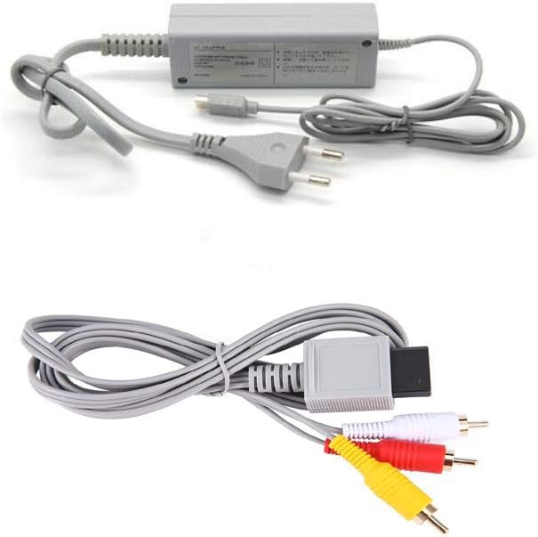 CHILDMORY Adaptateur Secteur et câble AV pour Wii U Gamepad