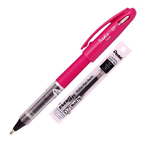 Pentel EnerGel Tradio stylo roller rose pour organiser votre quotidien encre noire