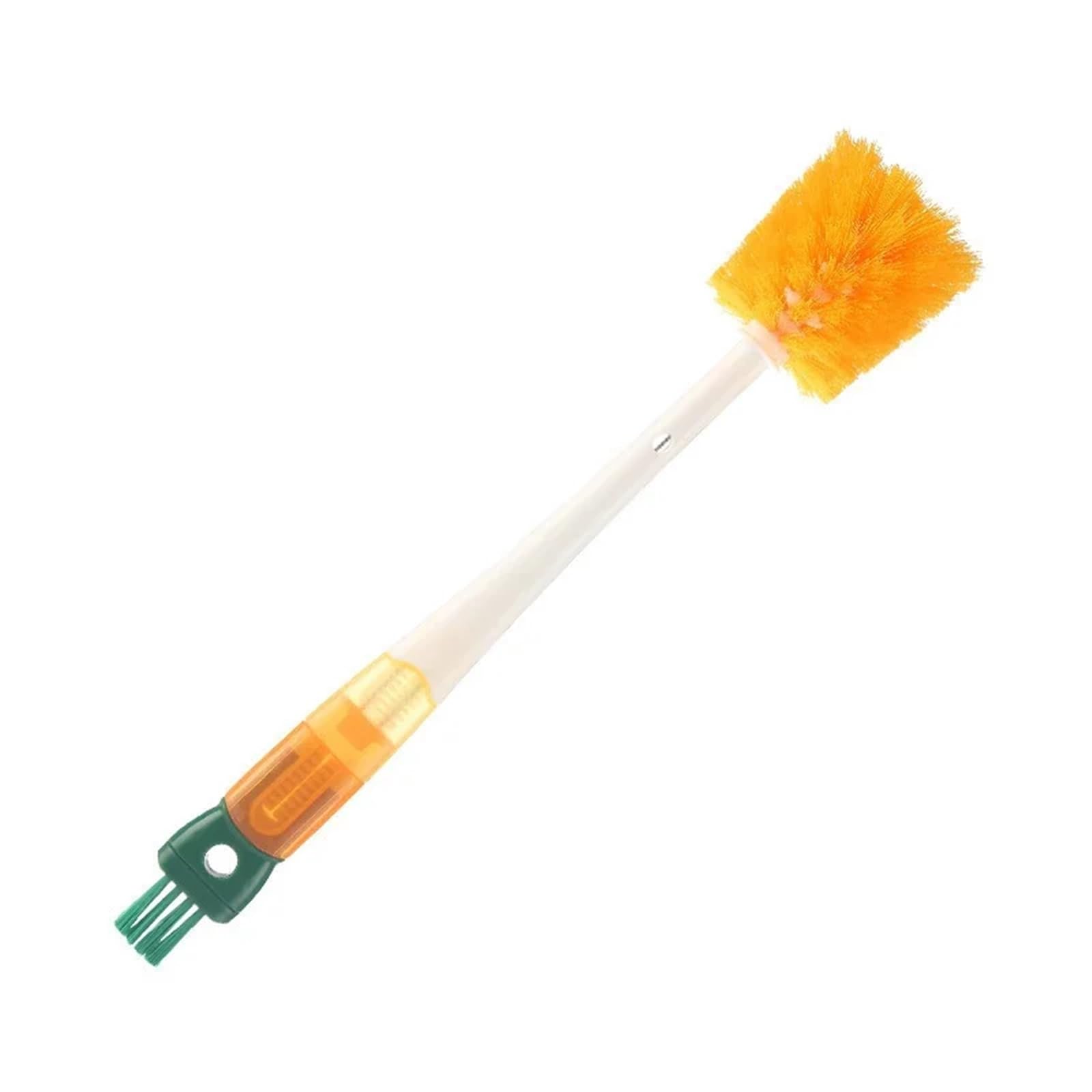 bottle brush Cleaning Brush Bottle 5 In 1 Cup Gap Cleaner Crevice Water Bottles Clean Tools Kitchen Accessories(Orange)