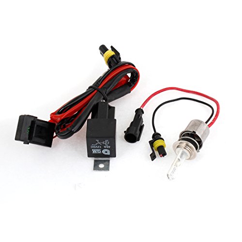 Ruilogod Coche 25W 6000K xenon hid h6 faros bombilla de cableado arnés kits