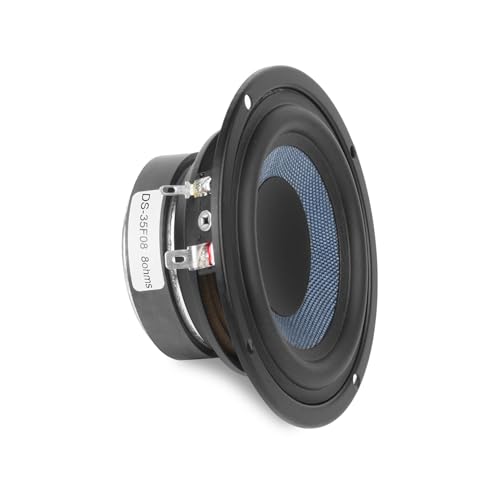 Image of 3.5 Inch Glass Fiber Cone Woofers - 4 Ohms 20 Watts Woofer Speakers for Bookshelf, Center Channels & Car Stereo (2 Pcs)