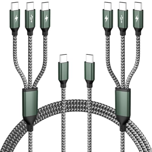 Image of USB C Splitter Multi Charging Cable, 4FT Charger Cables for Multiple Device