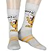 Bioworld Garfield Socks Men's Don't Know Don't Care Character Inspired Adult 6-Pack Mid Calf Mix and Match Casual Crew Socks