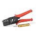 IWISS Weather Pack Crimp Tool for AWG 24-14 Crimping Delphi Weather Pack Terminals or Metri-Pack Connectors- Crimp Terminals and Seal In ONE Cycle with Locator & Removal Extraction Tool