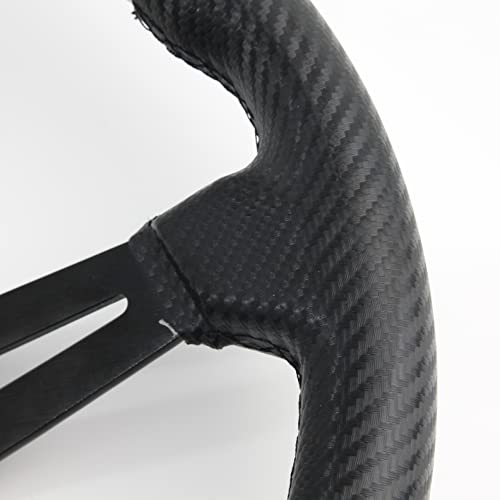 Spaorcco Universal 14" Carbon Fiber Golf Cart Steering Wheel For Club Car Ds And Precedent,Yamaha Ezgo Rxv & Txt Steering Wheel Fit All Of Golf Carts #TOP4