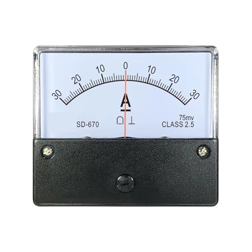 Ampèremètre CC 75 mV SD670 à aiguille bidirectionnelle -400A à 400A pour tableau électrique