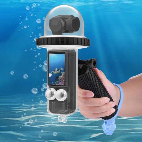 Carcasa impermeable 40m Pocket 3 en PC transparente para buceo y surf 6