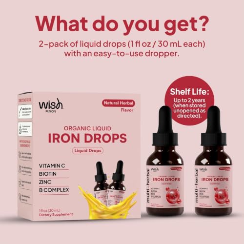 Wish Fusion Liquid Iron Drops Supplement