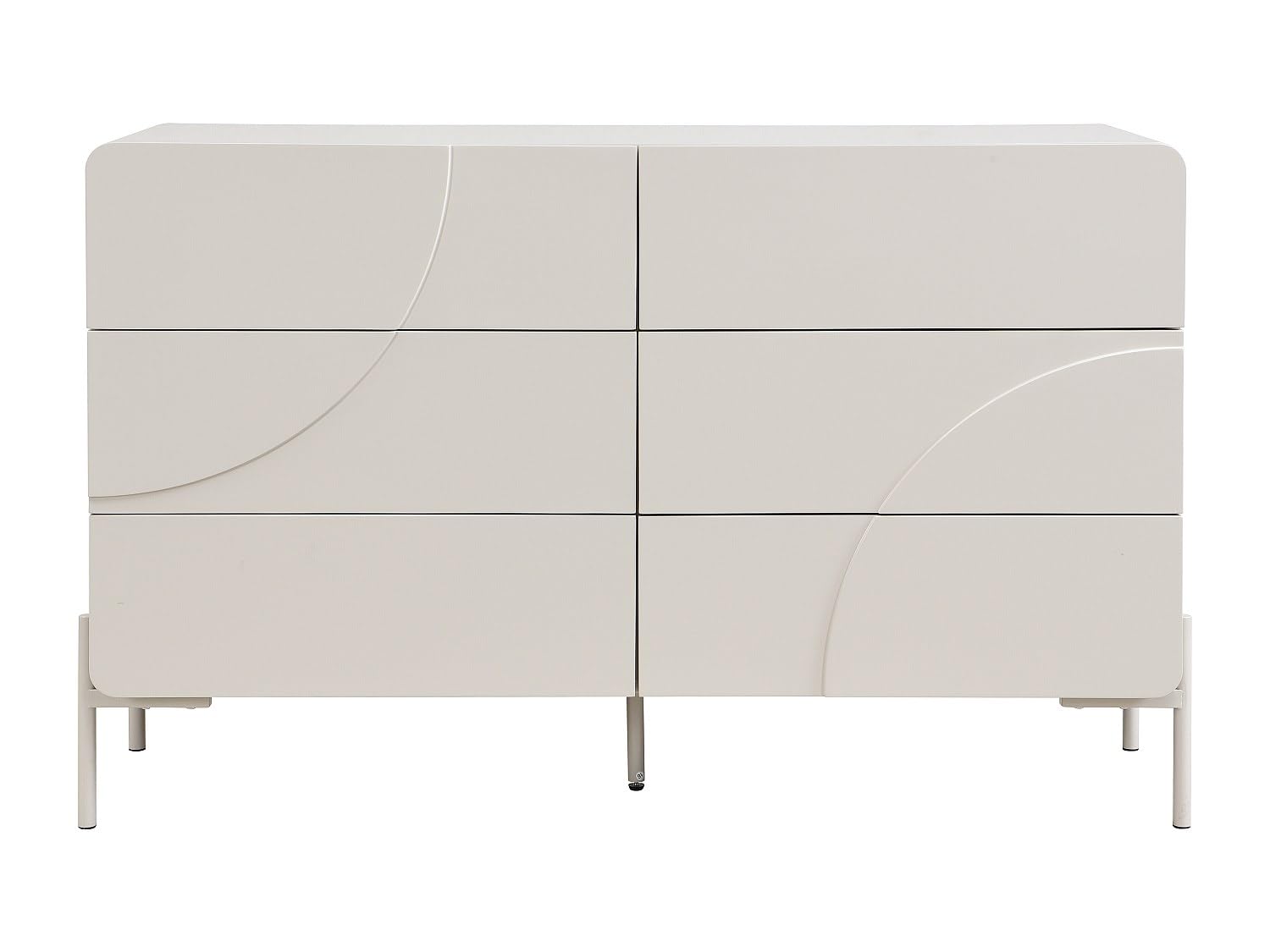 Vente-unique - Commode 6 tiroirs - MDF - Beige - ZELINARO