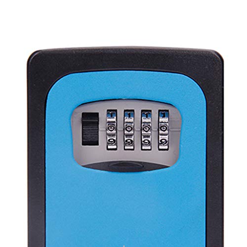 Porta-chaves com compartimento para armazenamento de chave, suporte de parede, combinação de 4 dígit
