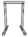BLACK TRUSS ARCH KIT 10 FT Height Mobile Portable DJ Lighting System Metal