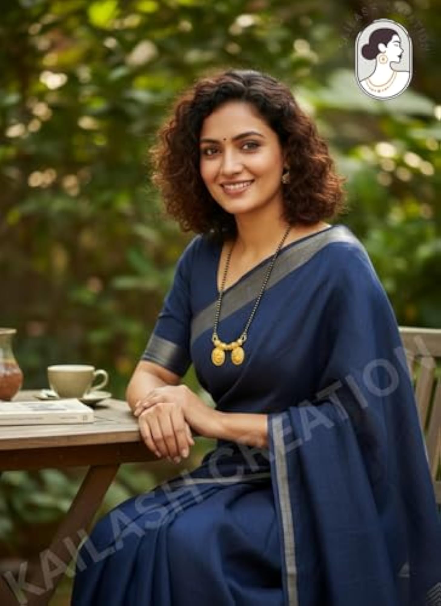 Traditional Gold Plated Black Beads Mangalsutra Tanmaniya Necklace