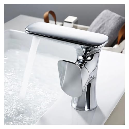 Mitigeur de salle de bains cascade pour vasque haute de comptoir moderne - 5