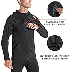 BROKIG Mens WindBreak Lightweight Running Jackets with Zip Pocket, Workout Track Hoodie Athletic Gym Sweatshirts Men - Image 2
