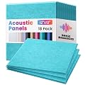 18 Pack Acoustic Panels Self Adhesive Sound absorbing Wall Panels, High Density Dampening Panel, 12X12X0.4 Inch Square Wall Panels in Home,Office,Reccording Room,Studio (Lake Blue)