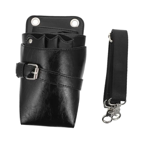 Didiseaon Quality Pu Leather Scissor Holder Hairdressing Tools Belt Bag Stylish for Men Women