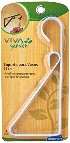 Suporte Decorado para Vasos, Vivagarden Branco 22 cm