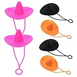 COMPUKAS 6個 シリコーン製ストローチップカバー 防塵 密封機能付き再利用可能ストローキャップ 飲み物の衛生を守り区別も簡単 おしゃれな牛