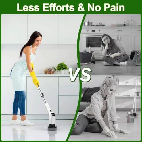 Electric Spin Scrubber, Cordless Shower Scrubber White — 사진 7