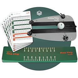 WHYGOLF Putting System & Putting Thing – Golf Training Aid for Stroke, Accuracy & Green Reading – Adjustable Putting Gates for Home & Green Practice – Putter Teaching Tool for Better Control