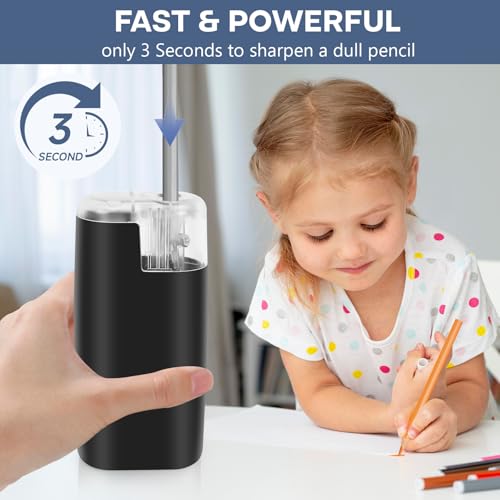 Taille-crayon électrique nomade pour l’école et la maison - 5
