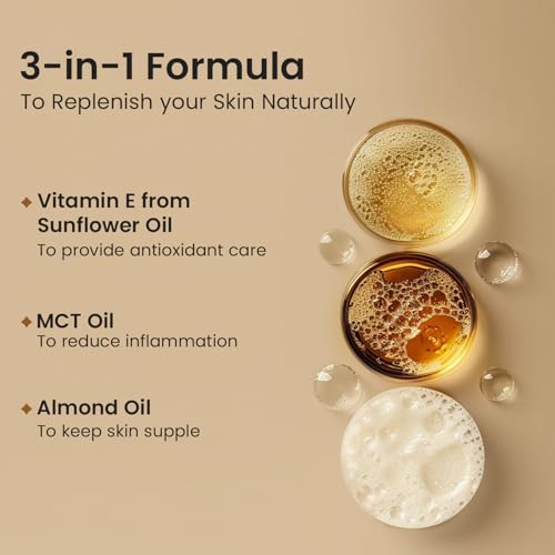 Image of Neuherbs Vitamin E Plus Capsules for Skin & Hair | Plant-Based Vitamin E Supplement with Almond & Sunflower Oil | Supports Glowing Skin & Hair Strength | Vegan | 60 Capsules