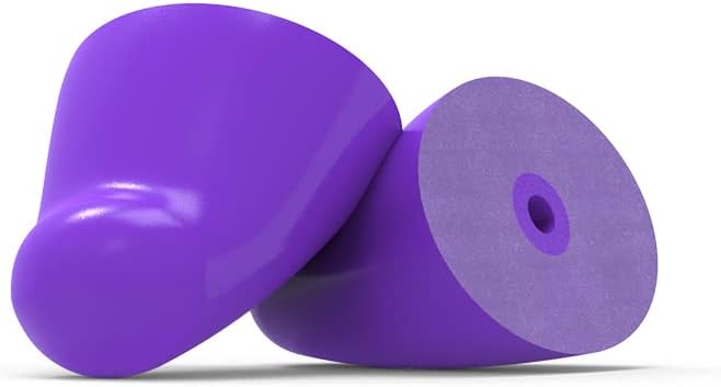 Flare Earshade Replacement Tips - Block Sound Reusable Memory Foam Replacement Tips for Earshade and Earshade Pro - Violet