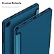 Fintie Hülle für Samsung Galaxy Tab A9 Plus 11 Zoll 2023, Ultradünn Schutzhülle mit Translucent Rückseite Cover mit Auto Schlaf/Wach Funktion für Samsung Tablet A9+ SM-X210/X216/X218, Pfauenblau