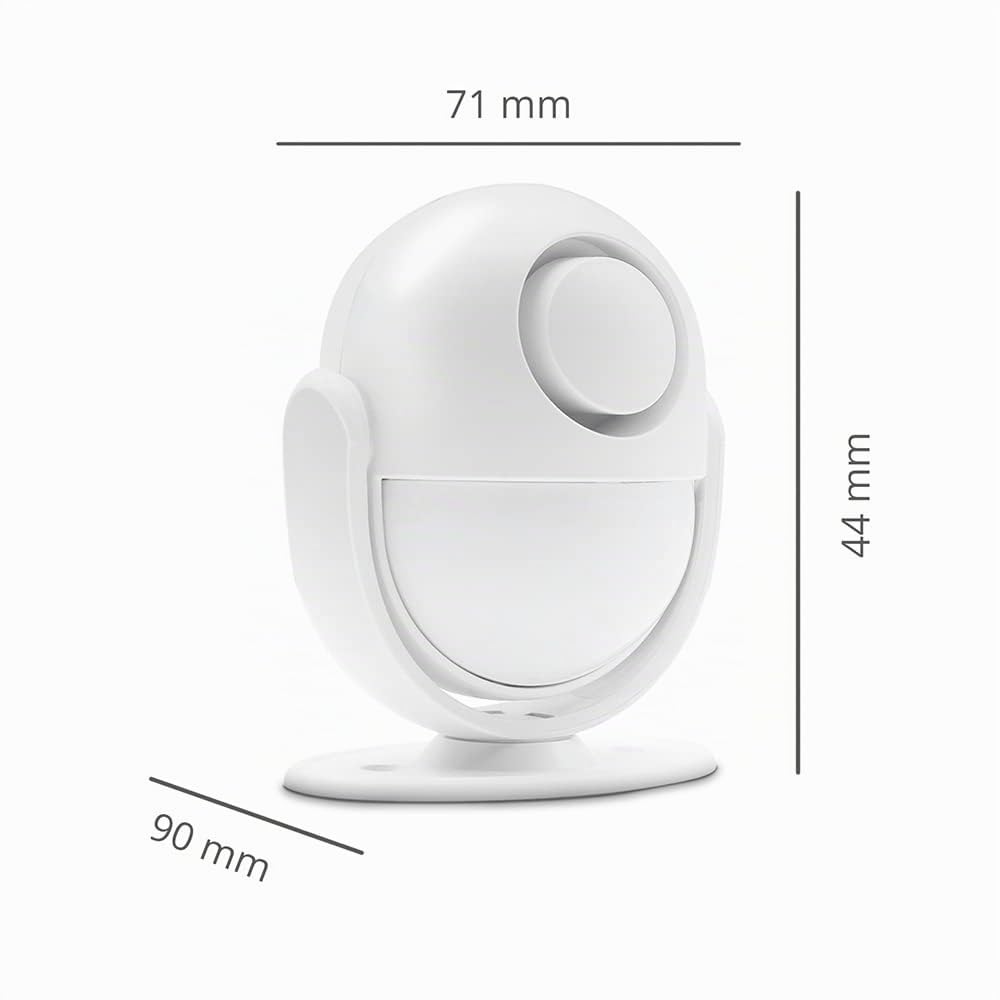 Metronic 495726 - Sirena Inteligente Wi-FI con Sensor de Movimiento inalámbrico Infrarrojos para casa, Oficina, Comercio, Alarma Sonora 100dB, Volumen Ajustable, función SOS