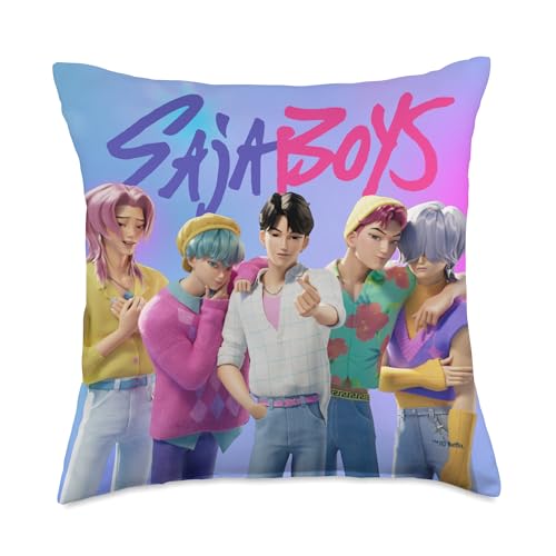 Kpop Demon Hunters Saja Boys Officially Licensed Throw Pillow