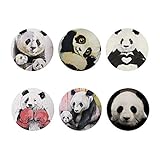 ZERODATE Rubber Back Cup Round Coaster for Women Men,Cute Pandas Absorbent Cup Mat for...