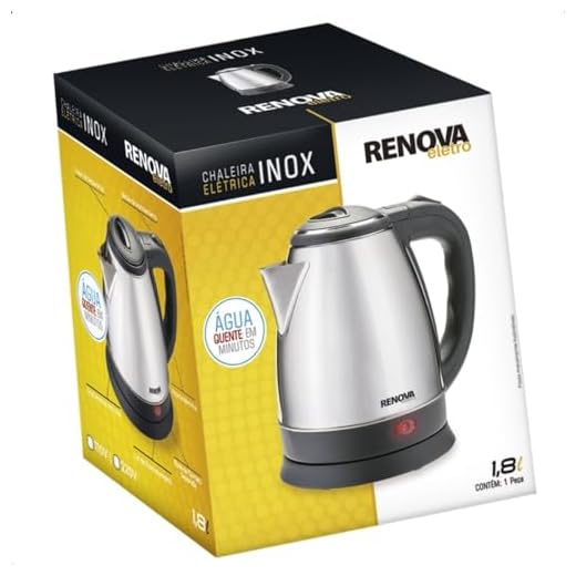 Chaleira Elétrica Inox 1,8 Litros Renova Eletro 220v