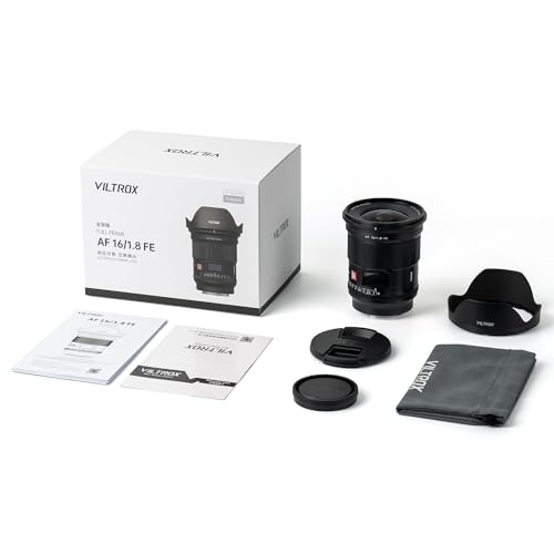 Image of VILTROX AF 16mm f /1.8 FE Full Frame Lens for Sony E, Autofocus Lens with Built-in LCD Screen, Large Aperture for Sony E-Mount a7