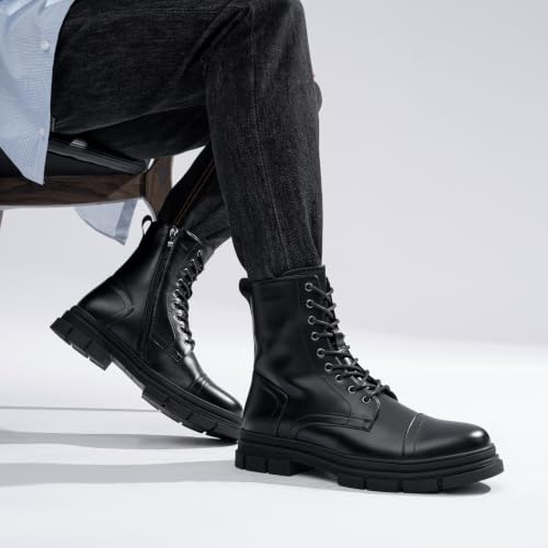 Image of Jousen Men's Boots Fashion Motorcycle Combat Boots